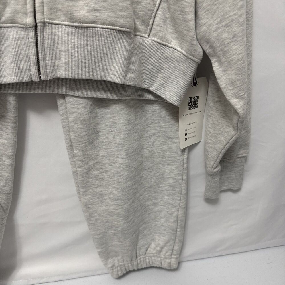 CALI 1850 Women’s Cropped Hoodie & Jogger Sweatsuit Set Size M - Picture 9 of 16